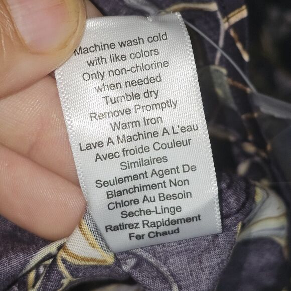 Paisley & Gray Big & Tall Mens Slim Fit Coach Print Button Down Long Sleeve XXL - Picture 6 of 12